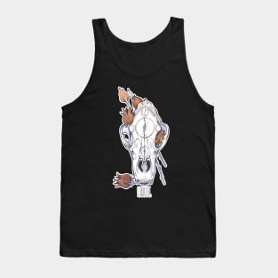 MorbidiTea - Hibiscus with Black Bear Skull Tank Top